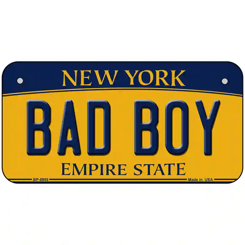 Bad Boy New York Metal Novelty License Plate