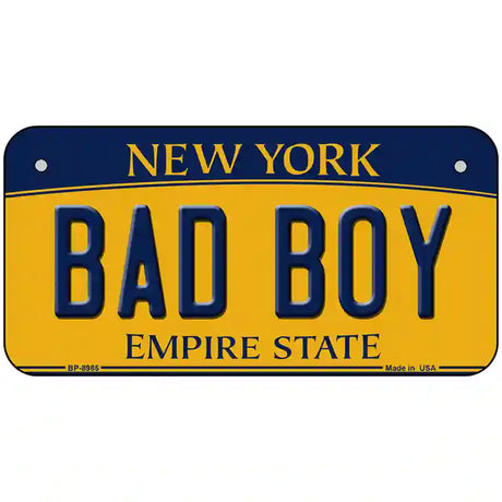 Bad Boy New York Metal Novelty License Plate 6" x 3" (BP)