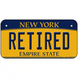 Retired New York Metal Novelty License Plate 6" x 3" (BP)