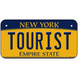 Tourist New York Metal Novelty License Plate 6" x 3" (BP)