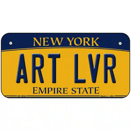 Art Lvr New York Metal Novelty License Plate 6" x 3" (BP)