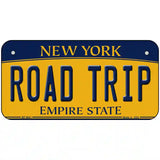 Road Trip New York Metal Novelty License Plate 6" x 3" (BP)