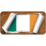 Ireland Flag Scroll Metal Novelty License Plate 6" x 3" (BP)