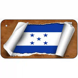 Honduras Flag Scroll Metal Novelty License Plate 6" x 3" (BP)