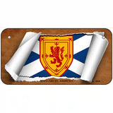 Scotland St. Andrews Flag Scroll Metal Novelty License Plate 6" x 3" (BP)