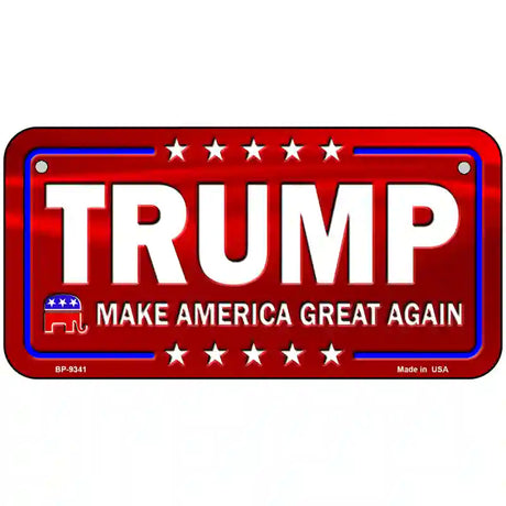 Trump Metal Novelty License Plate 6" x 3" (BP)