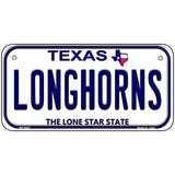 Longhorn Texas Novelty Metal License Plate