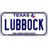 Lubbock Texas Novelty Metal License Plate 6" x 3" (BP)