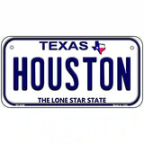 Houston Texas Novelty Metal License Plate 6" x 3" (BP)