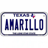 Amarillo Texas Novelty Metal License Plate 6" x 3" (BP)