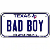 Bad Boy Texas Novelty Metal License Plate 6" x 3" (BP)