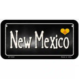 New Mexico Flag Script Metal Novelty License Plate 6" x 3" (BP)