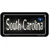 South Carolina Flag Script Metal Novelty License Plate 6" x 3" (BP)