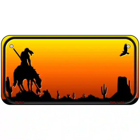 End Trail Blank Scenic Novelty Metal License Plate 6" x 3" (BP)