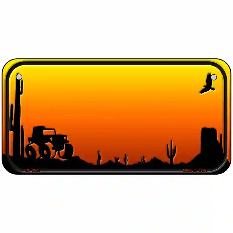 Jeep Blank Scenic Novelty Metal License Plate 6" x 3" (BP)