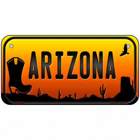 Boot Arizona Scenic Novelty Metal License Plate 6" x 3" (BP)