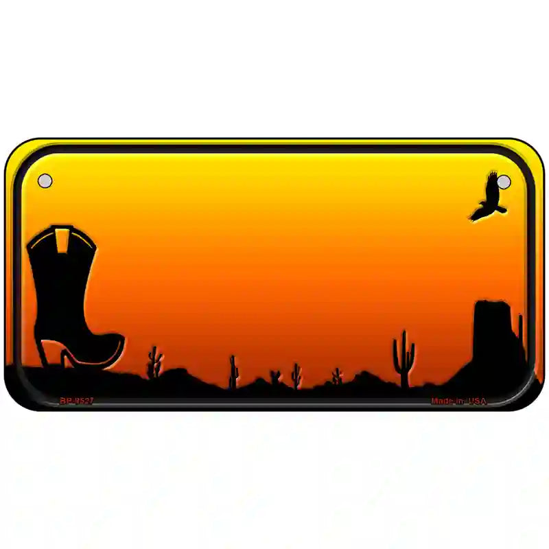 Boot Blank Scenic Novelty Metal License Plate 6" x 3" (BP)