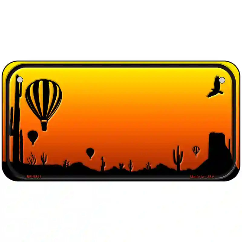 Balloon Blank Scenic Novelty Metal License Plate 6" x 3" (BP)