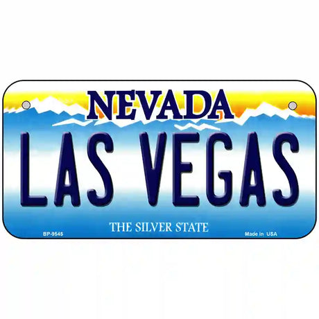 Las Vegas Nevada Novelty Metal License Plate 6" x 3" (BP)