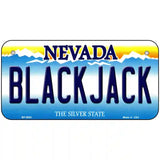 Black Jack Nevada Novelty Metal License Plate 6" x 3" (BP)