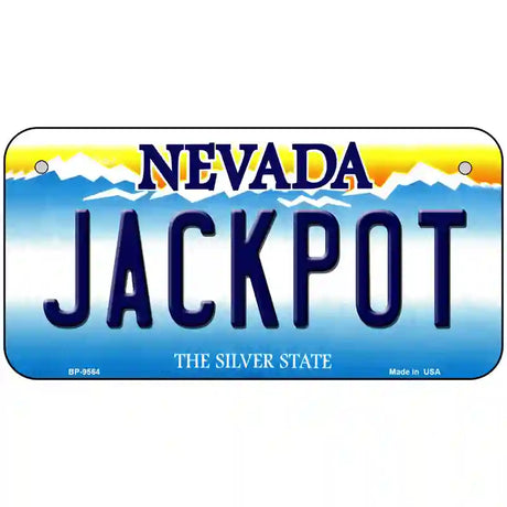 Jack Pot Nevada Novelty Metal License Plate 6" x 3" (BP)