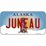 Juneau Alaska State Novelty Metal License Plate 6" x 3" (BP)