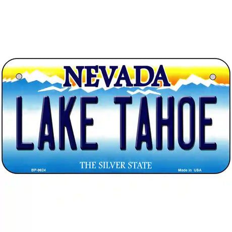 Lake Tahoe Nevada Novelty Metal License Plate 6" x 3" (BP)