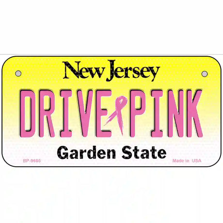 Drive Pink New Jersey Novelty Metal License Plate 6" x 3" (BP)