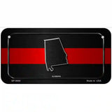 Alabama Thin Red Line Metal Novelty License Plate 6" x 3" (BP)