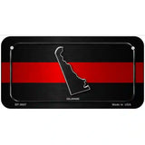 Delaware Thin Red Line Metal Novelty License Plate 6" x 3" (BP)