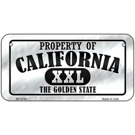 Property Of California Novelty Metal License Plate 6" x 3" (BP)