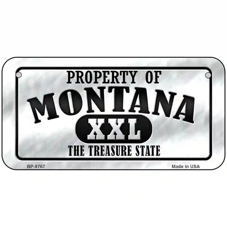 Property Of Montana Novelty Metal License Plate 6" x 3" (BP)