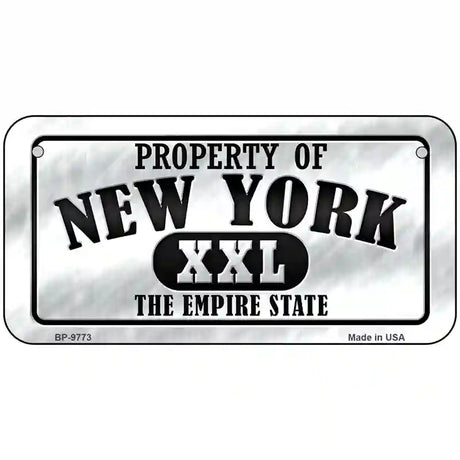 Property Of New York Novelty Metal License Plate 6" x 3" (BP)