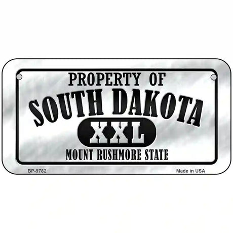 Property Of South Dakota Novelty Metal License Plate 6" x 3" (BP)