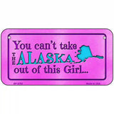 Alaska Girl Novelty Metal License Plate 6" x 3" (BP)