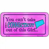 Connecticut Girl Novelty Metal License Plate 6" x 3" (BP)