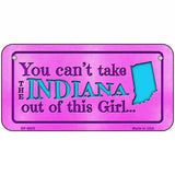 Indiana Girl Novelty Metal License Plate 6" x 3" (BP)