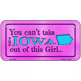 Iowa Girl Novelty Metal License Plate 6" x 3" (BP)