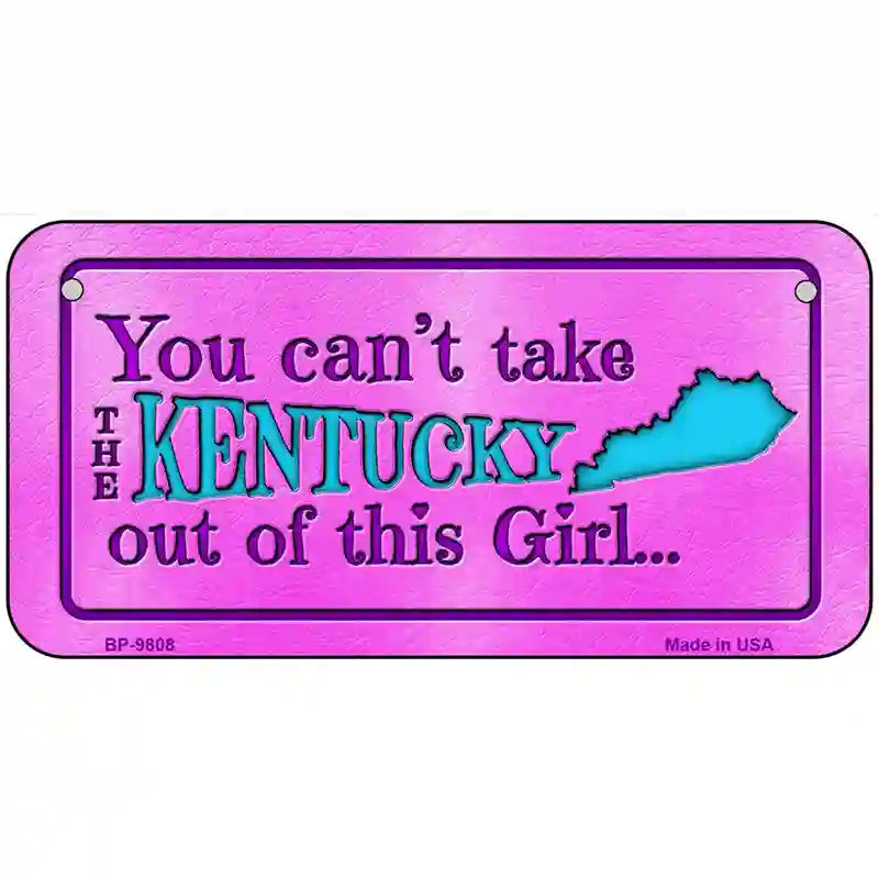 Kentucky Girl Novelty Metal License Plate 6" x 3" (BP)