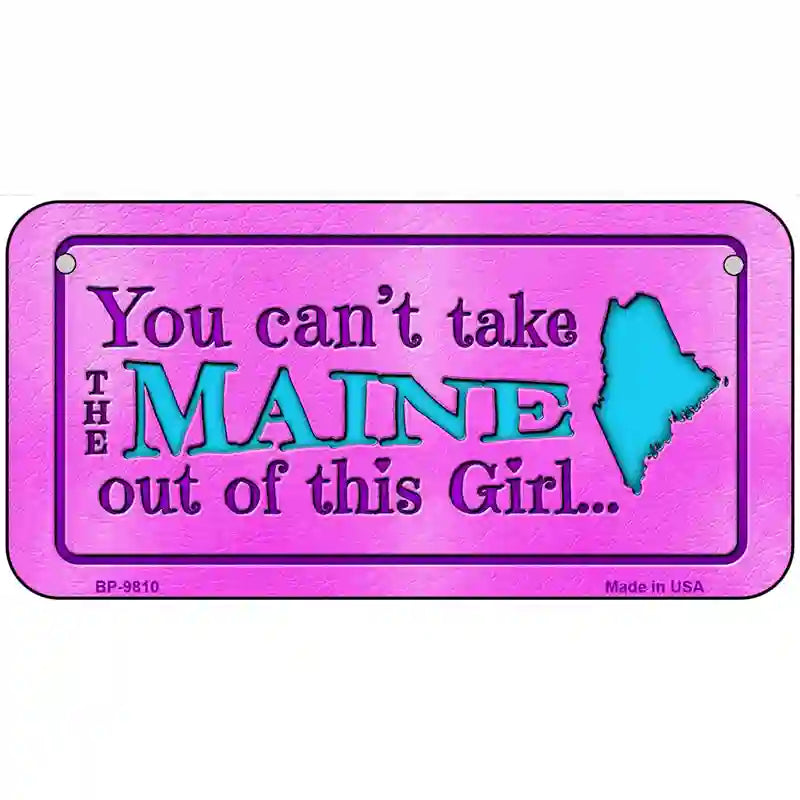 Maine Girl Novelty Metal License Plate 6" x 3" (BP)