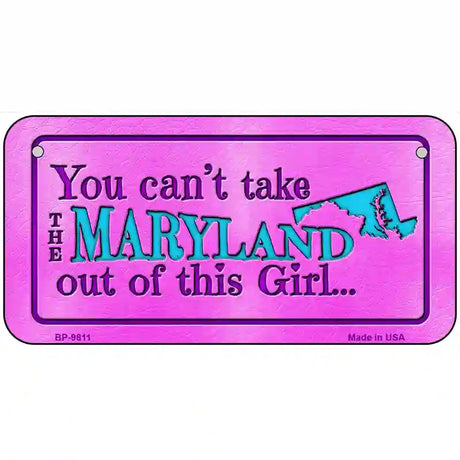 Maryland Girl Novelty Metal License Plate 6" x 3" (BP)