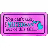 Michigan Girl Novelty Metal License Plate 6" x 3" (BP)