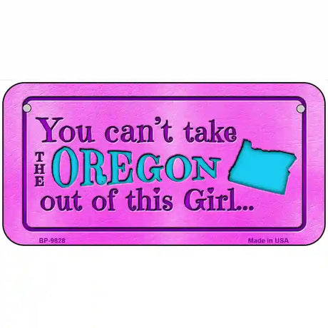 Oregon Girl Novelty Metal License Plate 6" x 3" (BP)