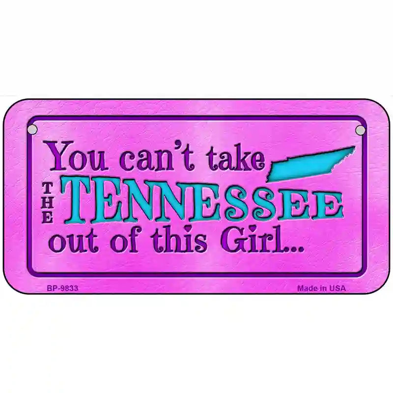 Tennessee Girl Novelty Metal License Plate 6" x 3" (BP)