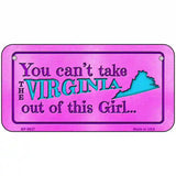 Virginia Girl Novelty Metal License Plate 6" x 3" (BP)