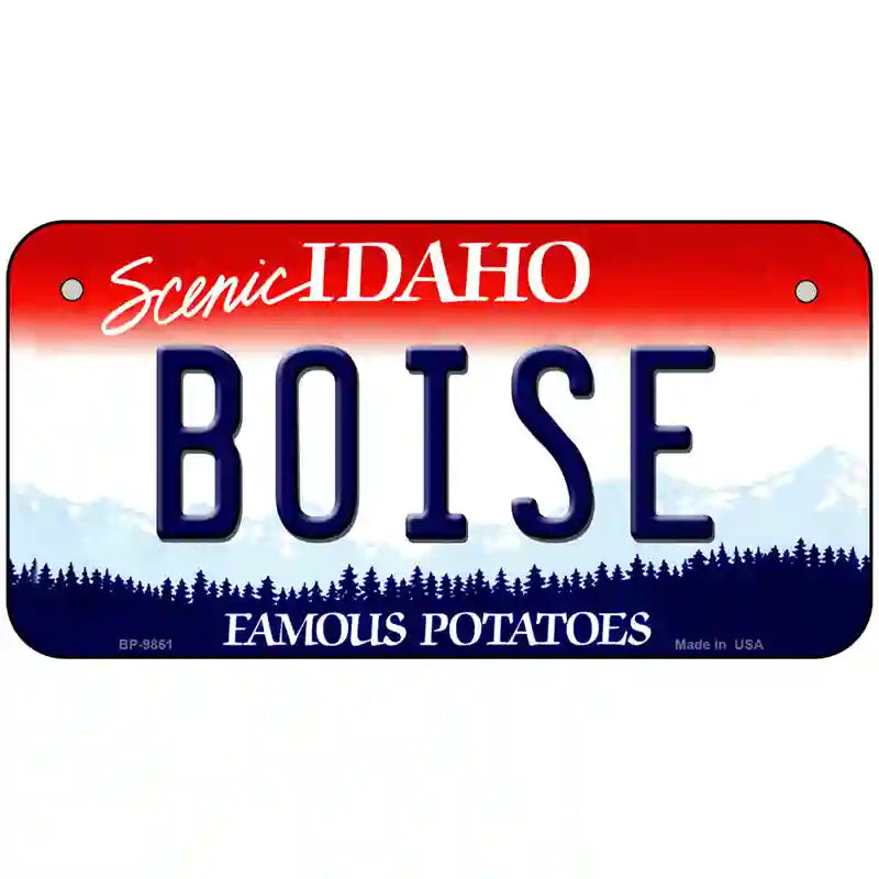 Boise Idaho Metal Novelty License Plate