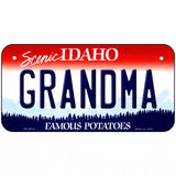 Grandma Idaho Metal Novelty License Plate 6" x 3" (BP)