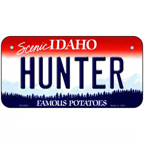 Hunter Idaho Metal Novelty License Plate 6" x 3" (BP)