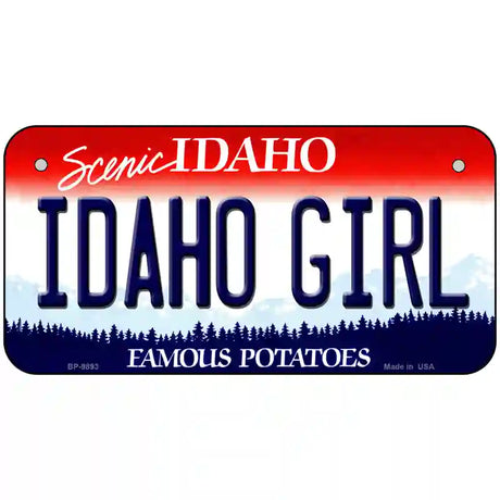 Idaho Girl Idaho Metal Novelty License Plate 6" x 3" (BP)