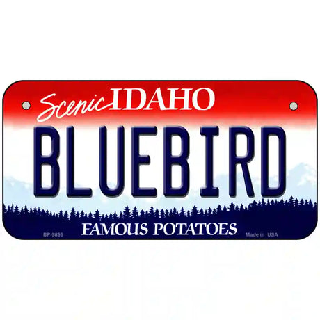 Bluebird Idaho Metal Novelty License Plate 6" x 3" (BP)